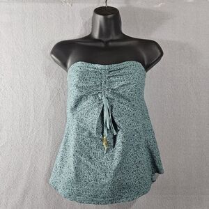 MAEVE Sz 4 Smocked Sleeveless Top Sweetheart Neckline OB662090 Egyptian Print